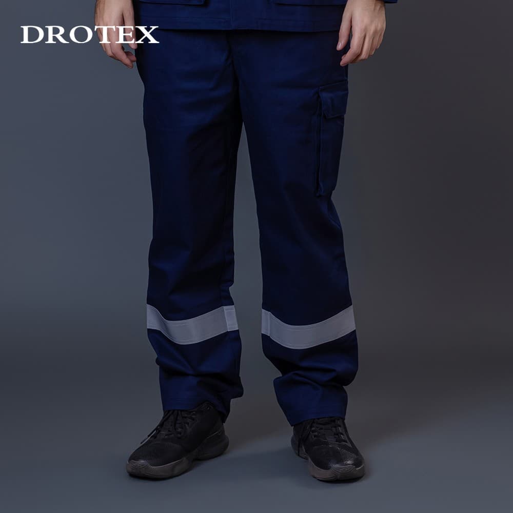 電工采礦棉尼龍工裝褲阻燃防靜電反光工作褲